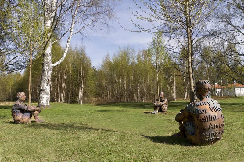 Heart of Trees by Plensa, at Umedalens Sculpture Park