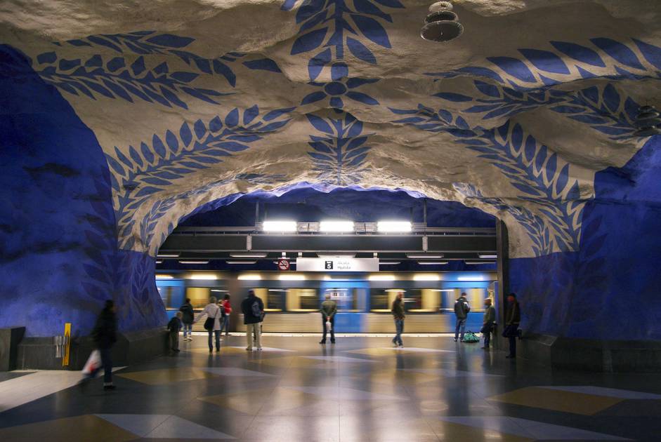 U-Bahn-Kunst in Stockholm | Visit Sweden