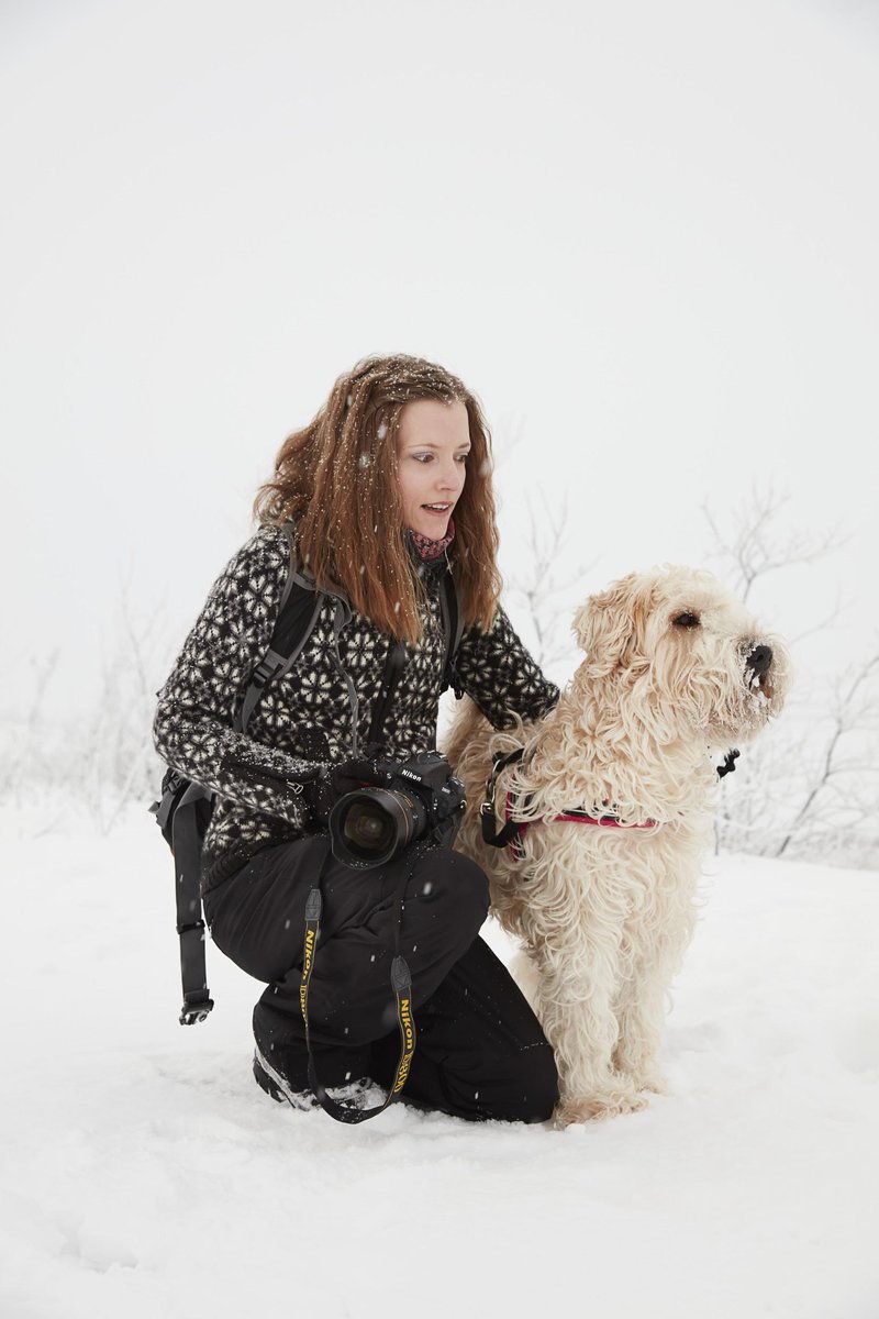 Mia Stålnacke with her dog