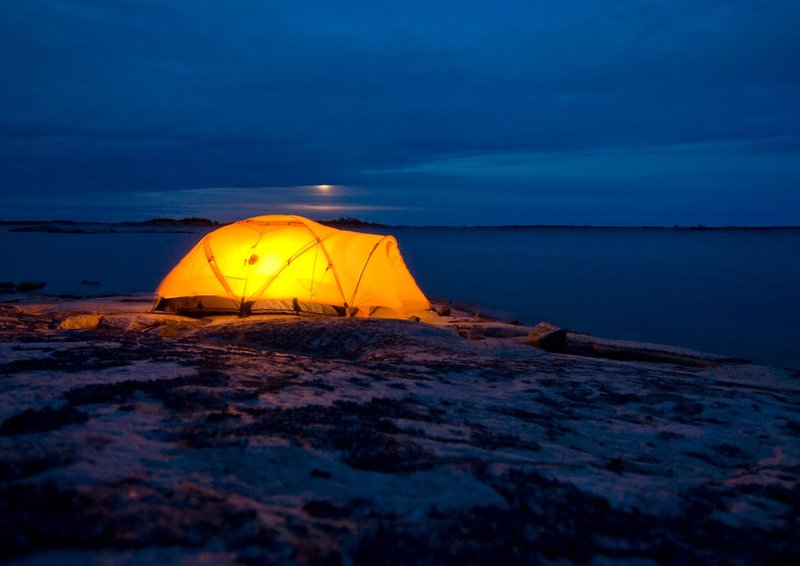 Midnight camping