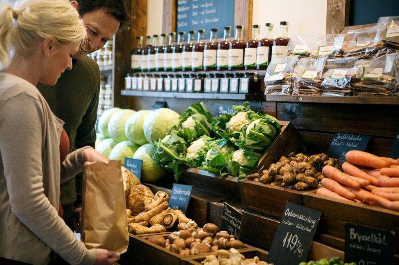 Organic fruit and vegetables